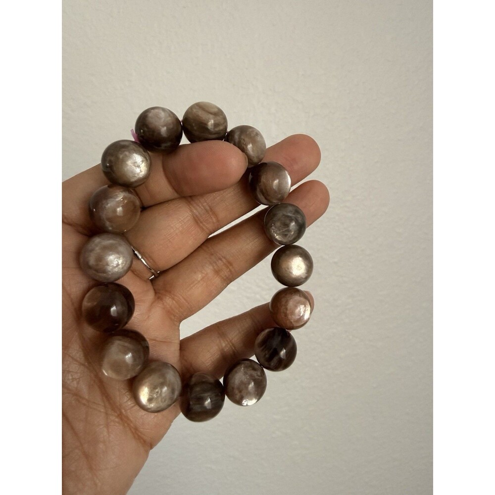 Flashy Purplish Brown Gemstone Beaded Bracelet perfect for DIY